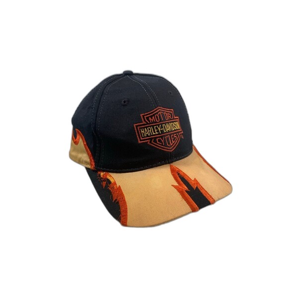 Harley Davidson daytona bike week baseball hat cap adjustable flames - Picture 1 of 7